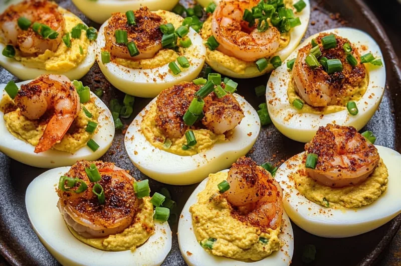 Cajun Shrimp Deviled Eggs