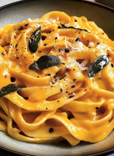 Creamy Pumpkin Alfredo Pasta