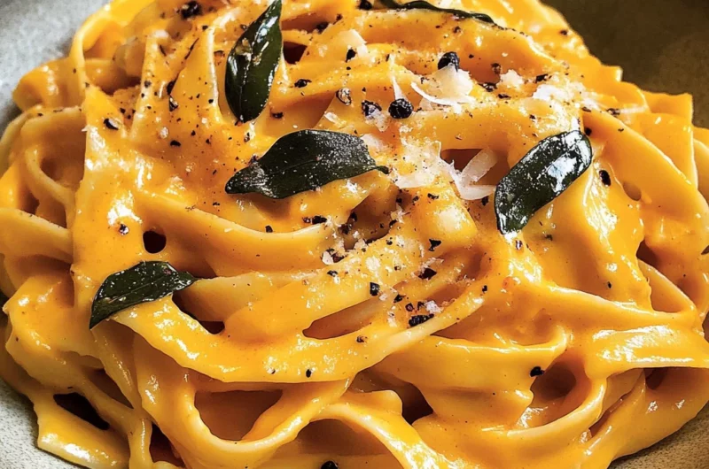 Creamy Pumpkin Alfredo Pasta