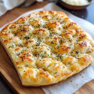 Crispy and Cheesy Garlic Parmesan Focaccia Bread You’ll Love