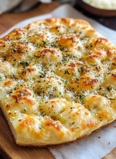 Crispy and Cheesy Garlic Parmesan Focaccia Bread You’ll Love