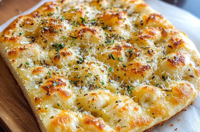 Crispy and Cheesy Garlic Parmesan Focaccia Bread You’ll Love