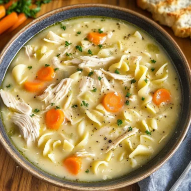 Crockpot Creamy Chicken Noodle Soup