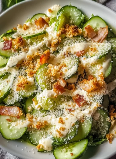 Cucumber Caesar Salad