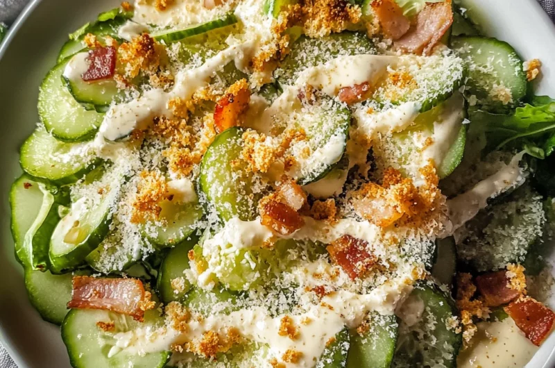 Cucumber Caesar Salad