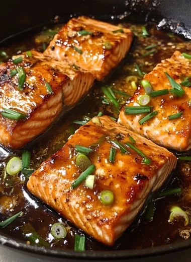 Easy Crispy Honey Garlic Glazed Salmon Recipe