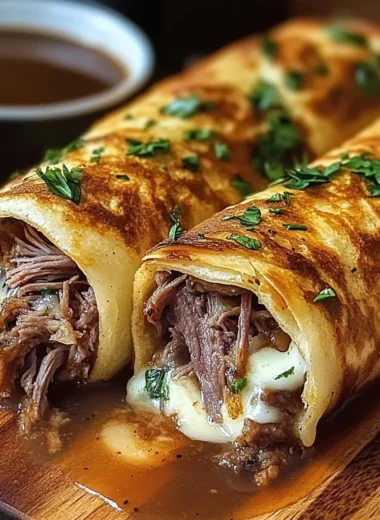 French Dip Tortilla Roll Ups