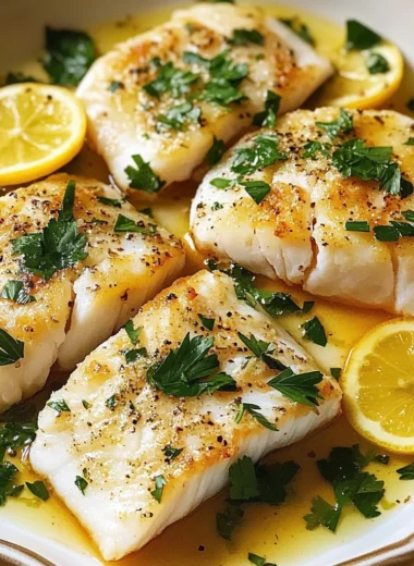 Garlic Butter Baked Cod