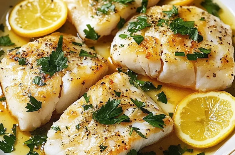 Garlic Butter Baked Cod