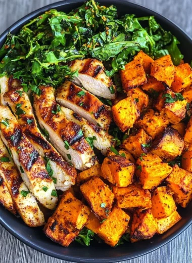 Grilled Chicken & Sweet Potato Bowl
