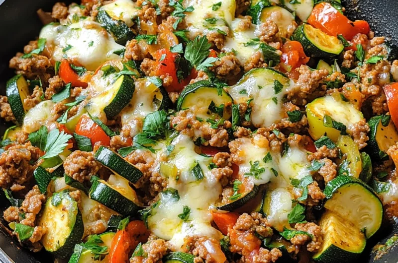Ground Turkey Zucchini Skillet: A Healthy and Delicious One-Pan Meal