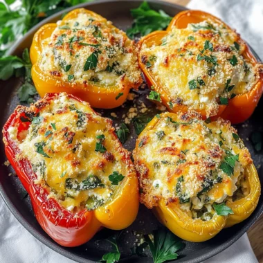 Herby Ricotta Stuffed Peppers