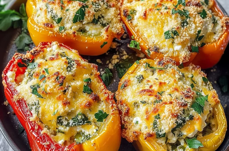 Herby Ricotta Stuffed Peppers