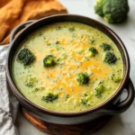 High Protein Broccoli Cheddar Soup