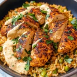 High Protein Creamy Cajun Chicken & Rice