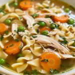 Homemade Crockpot Chicken Noodle Soup