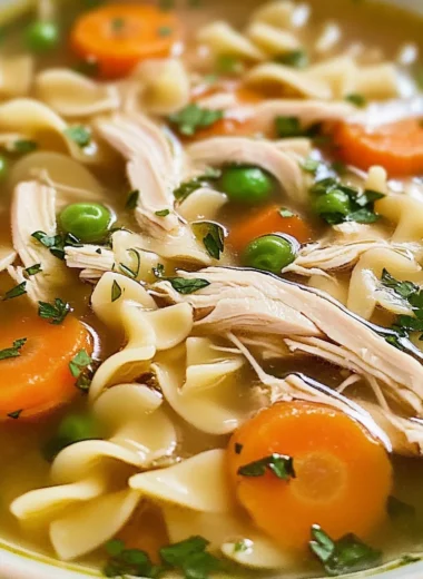 Homemade Crockpot Chicken Noodle Soup