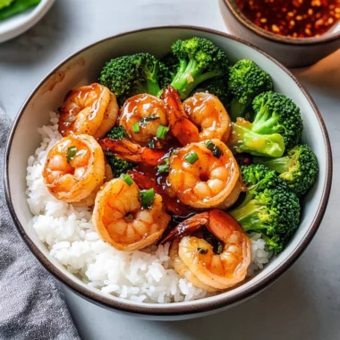 Honey Garlic Shrimp Bowls