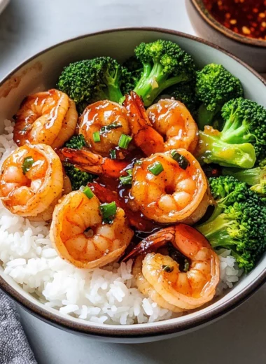 Honey Garlic Shrimp Bowls