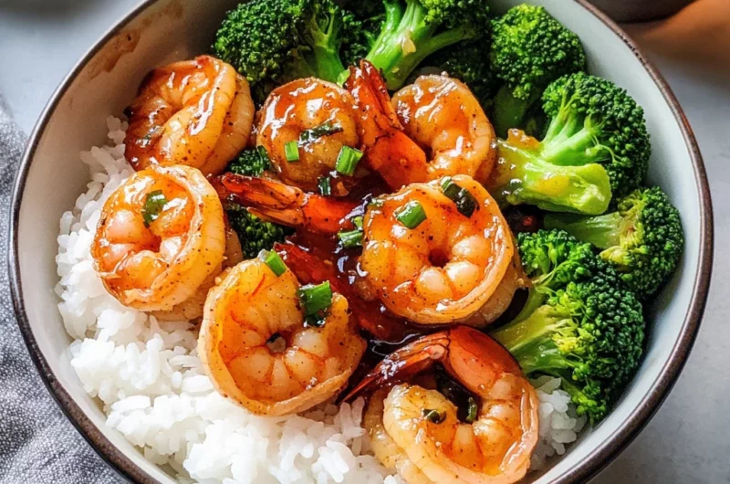 Honey Garlic Shrimp Bowls