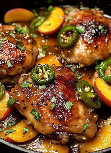 Jalapeno Peach Chicken