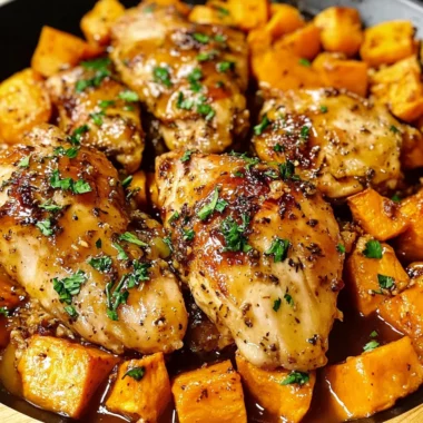 Maple-Glazed Chicken with Sweet Potatoes