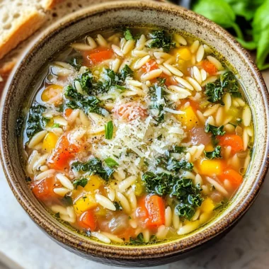 Mediterranean Orzo Soup
