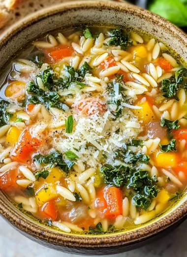 Mediterranean Orzo Soup