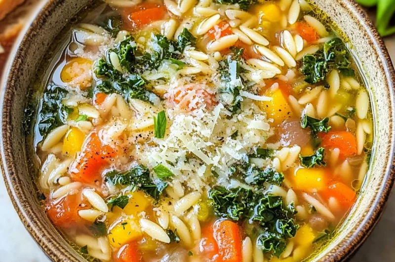 Mediterranean Orzo Soup
