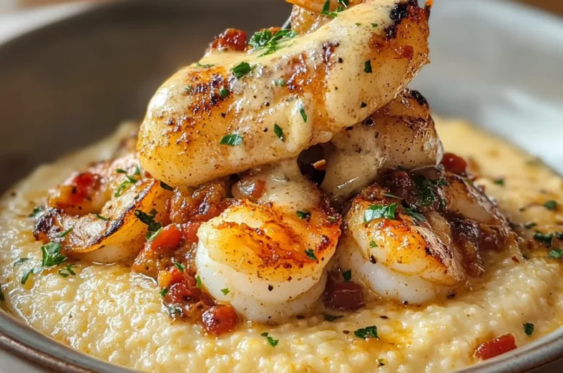 Red Snapper Shrimp Grits Cajun