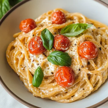 Roasted Tomato and Garlic Ricotta Pasta