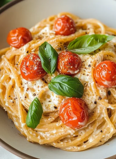 Roasted Tomato and Garlic Ricotta Pasta