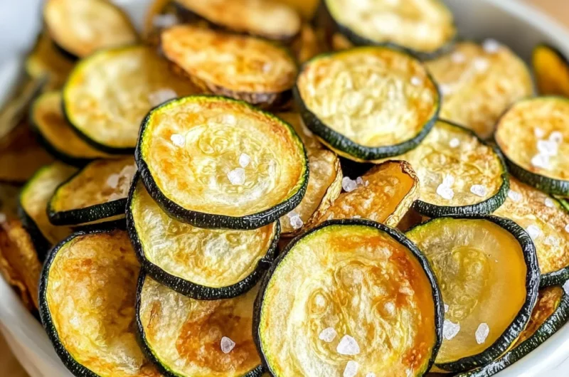 Salt and Vinegar Zucchini Chips