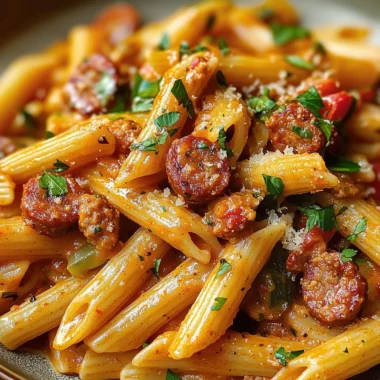 Spicy Cajun Pasta with Sausage
