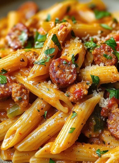 Spicy Cajun Pasta with Sausage