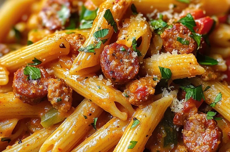 Spicy Cajun Pasta with Sausage