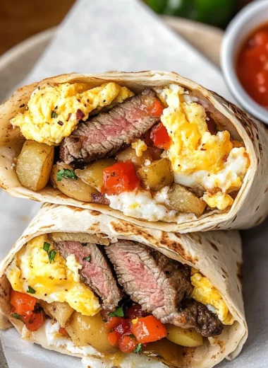 Steak and Egg Breakfast Burrito