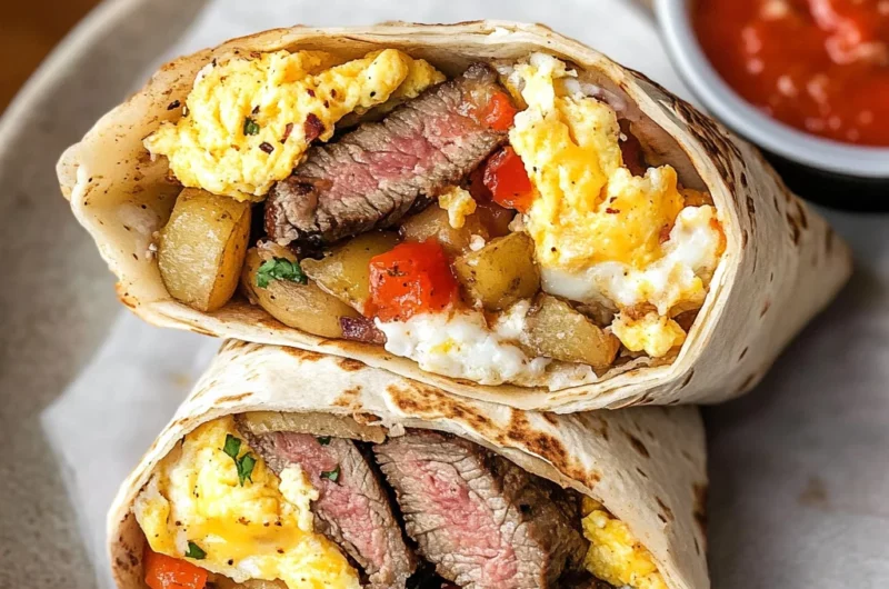 Steak and Egg Breakfast Burrito