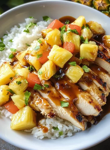 Tropical Pineapple Chicken & Rice Delight