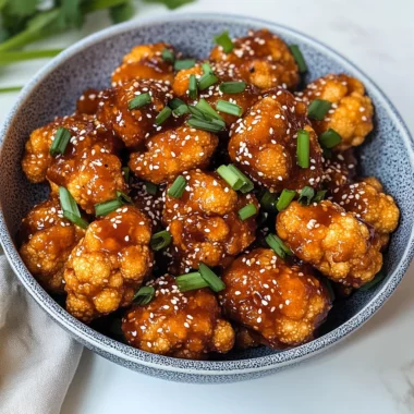 Vegan Gluten-free Teriyaki Cauliflower Wings