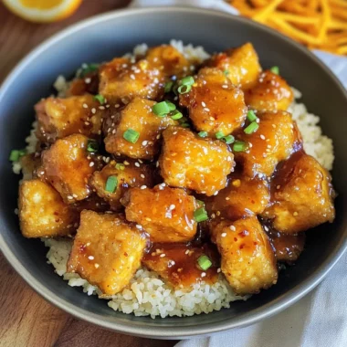 Vegan Orange Chicken (Tofu)