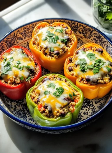 Vegetarian Stuffed Peppers - Mexican-Style