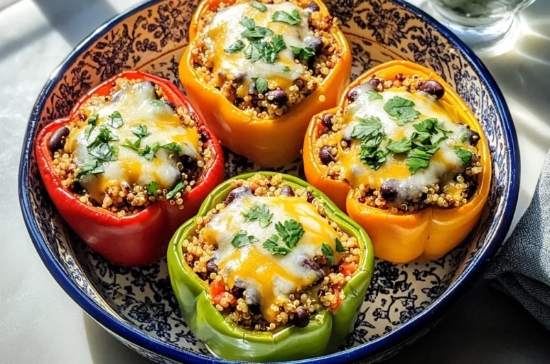 Vegetarian Stuffed Peppers - Mexican-Style