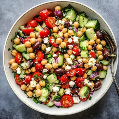 10-Minute Mediterranean Chickpea Salad