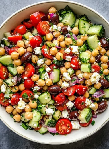 10-Minute Mediterranean Chickpea Salad
