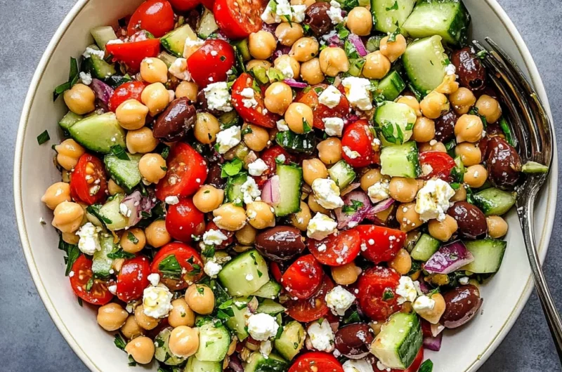 10-Minute Mediterranean Chickpea Salad