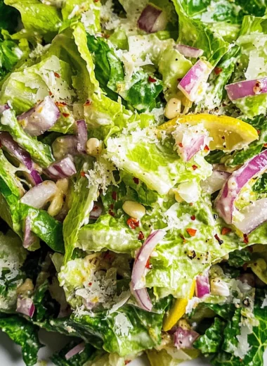 5-Minute Lemon Parmesan Lettuce Salad