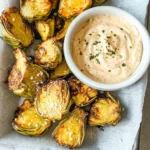 Air Fryer Artichoke Hearts with Garlic Aioli (Keto and Low Carb)