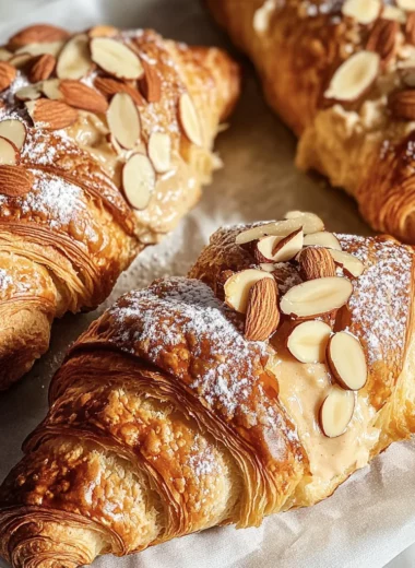 Almond Cream Filled Croissants