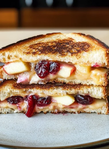 Apple and Cranberry Grilled Cheese